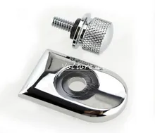 Seat Bolt Tab Screw Mount Knob Cover For Harley Fatboy Road King Softail Chrome