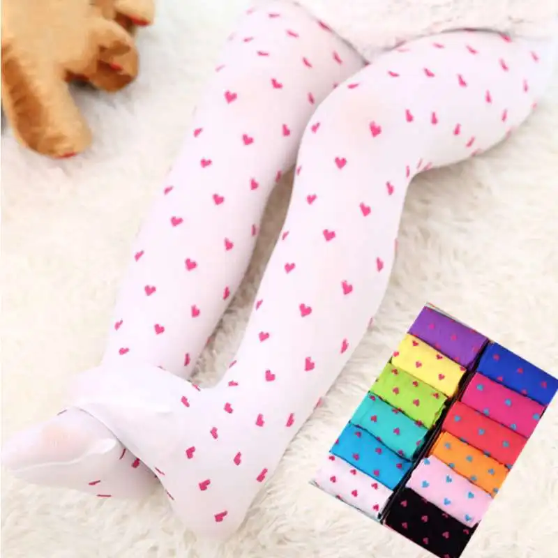 

2017 the new design hot sale girls love candy color leg stockings tight stockings kid baby tight