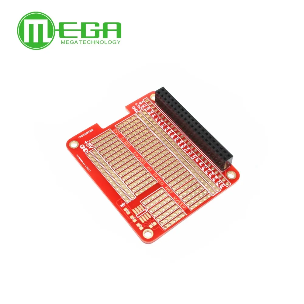 Scudo Cappello Proto Fai-Da-Te Per Raspberry Pi 3 E Raspberry Pi 2 Modello B / B + / A + (Rosso)