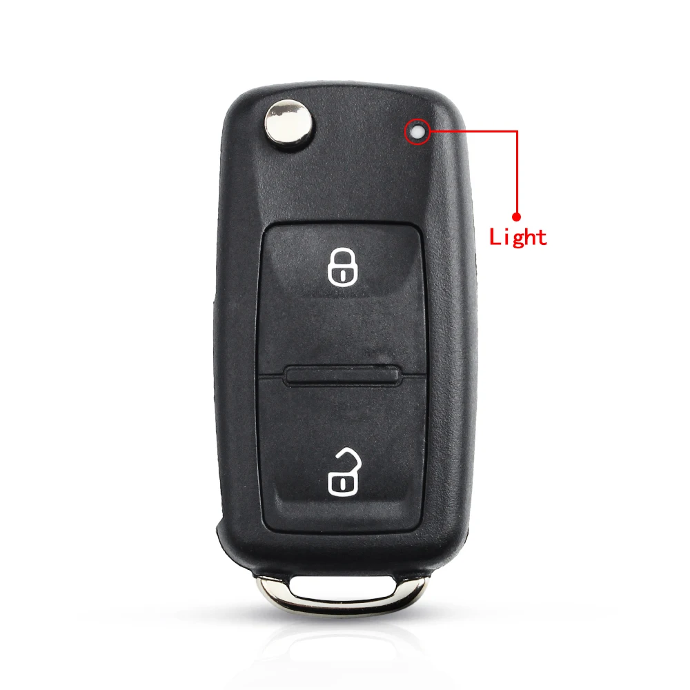 KEYYOU 2 3 кнопки флип складной ключ чехол пустой корпус для VW Polo Golf MK6 Jetta Tiguan Touareg 2002-2011 202AD Автомобильный ключ оболочка