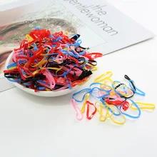 1 бутылка консервированные одноразовые большие круглые цветные детские резинки сильная тяга постоянно цвет волос кольцо голова Веревка G0502