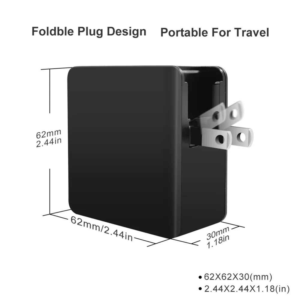 Quick Wall Charger 45W USB-C Charger Fast Travel Power Delivery PD 2.0 Charger for Apple Macbook pro Notebook (3)