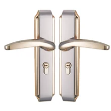 Модернизированный алюминиевый сплав интерьер 1 комплект дверные поручни для 35-45 мм двери Европейский стиль ручка с замком аксессуары