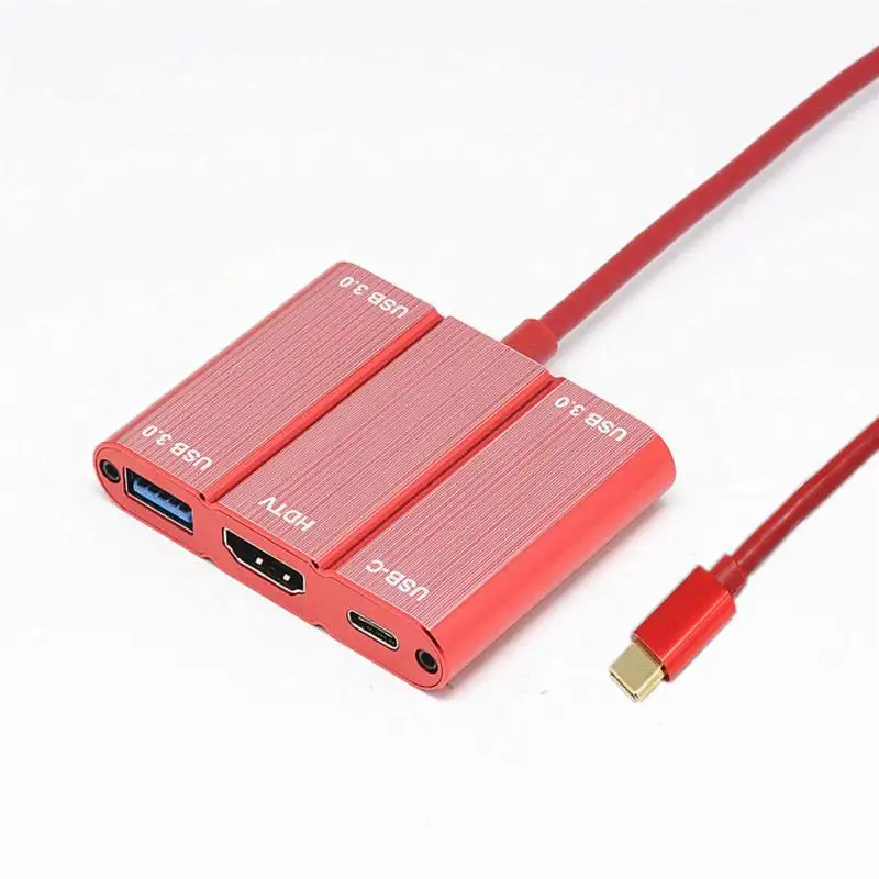 5 в 1 USB-C концентратор Тип с разъемами типа C и 3* USB3.0 HDMI конвертер 4 K HDMI для Macbook телефон Тип C устройства