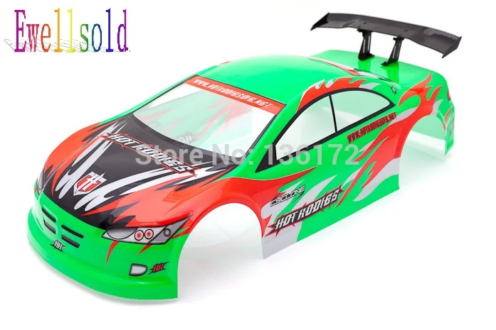 

Ewellsold 1/10 RC Car Echelle body shell for 1:10 RC racing car 190mm NO:S010G green