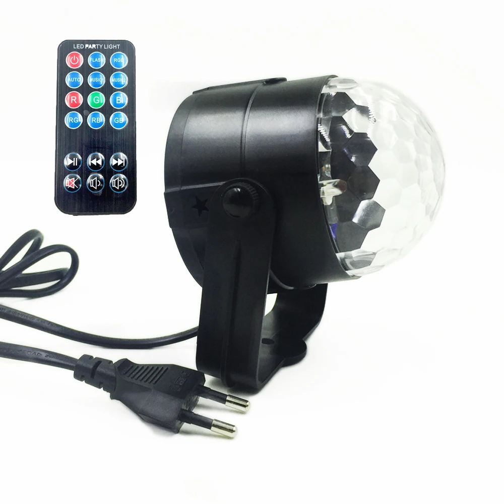  7 Colors DJ Lumiere Disco Ball 3W Sound Activated Laser Projector RGB Stage Lighting effect Lamp Christmas KTV Music Party Light (8)