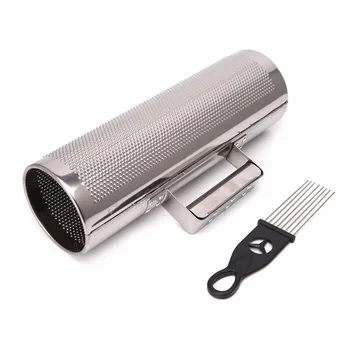 

Stainless Steel Guiro with Scraper Percussion Musical Instrument Training Tool