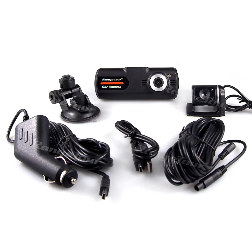 Range Tour Автомобильный видеорегистратор A1 фронтальная и задняя камера с двумя объективами, видеорегистратор для вождения, видеорегистратор, 1080 P, 2," ЖК-дисплей, 170 градусов, ночное видение