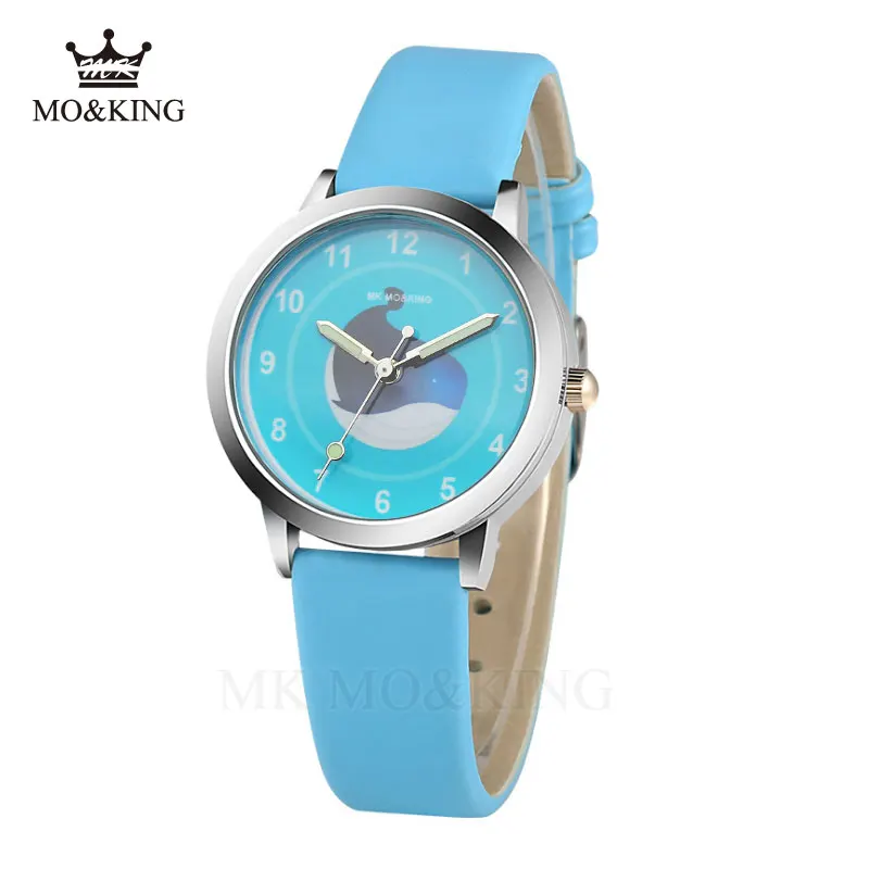 Люксовый бренд mk Детские Кварцевые часы для мальчиков и девочек Обучающие