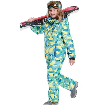 

2018 Winter -30 Degree Children Outerwear Warm Coat Ski Suit Kids Clothes Waterproof Windproof Sport Suits for Boys Snow Clothes