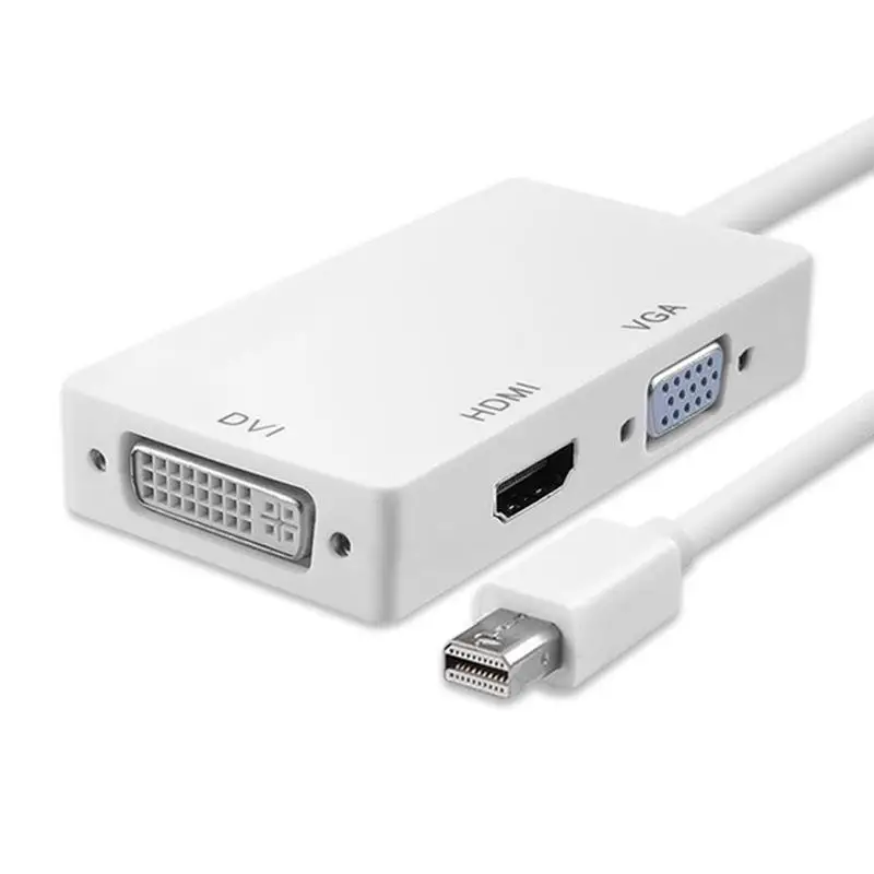 Кабель Thunderbolt Mini Dp к Hdmi Vga Dvi тройной в одном адаптер штекер гнезду 3 1 Displayport HDMI/VEGA/DVI|
