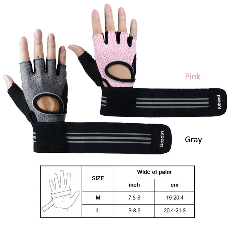 1 пара Женские перчатки для спортзала перчатки для занятий фитнесом Гантели Перчатки для занятий тяжелой атлетикой противоскользящие дышащие для тренировок аксессуары защита для рук