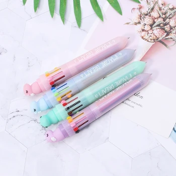 

10 Colors Cute Unicorn Press Ballpoint Pen School Office Supply Stationery Gift