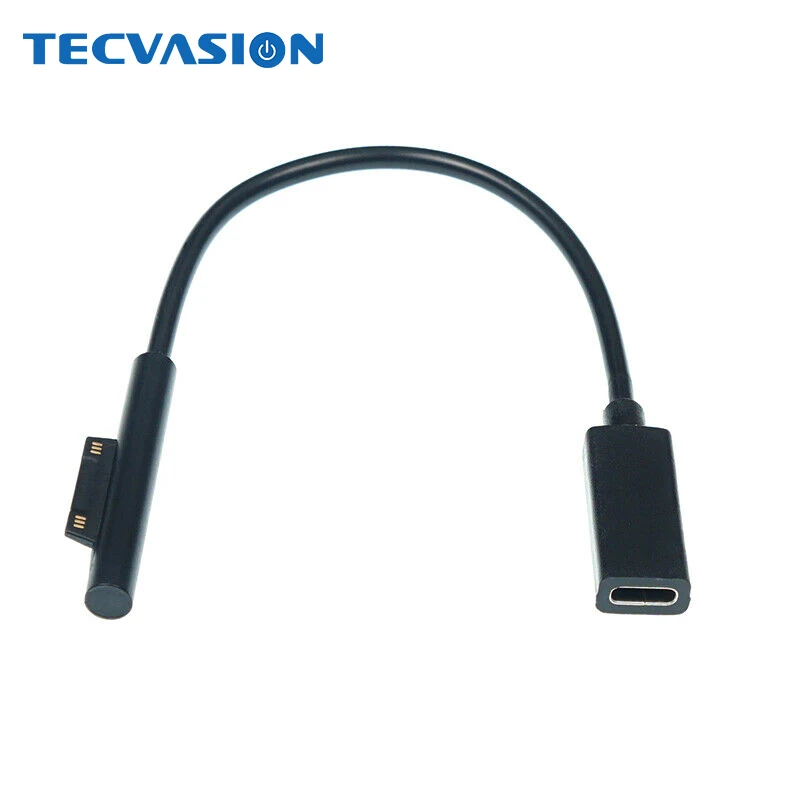 USB Type C PD зарядный кабель для Microsoft Surface Pro 3 4 5 6 Go Штекерный разъем постоянного тока