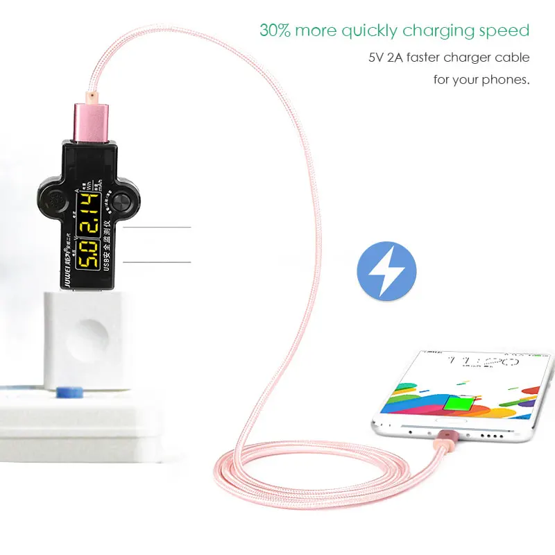 Suptec Тип USB C кабель 3.1 c Провода быстрой зарядки шнур Синхронизация данных для Xiaomi