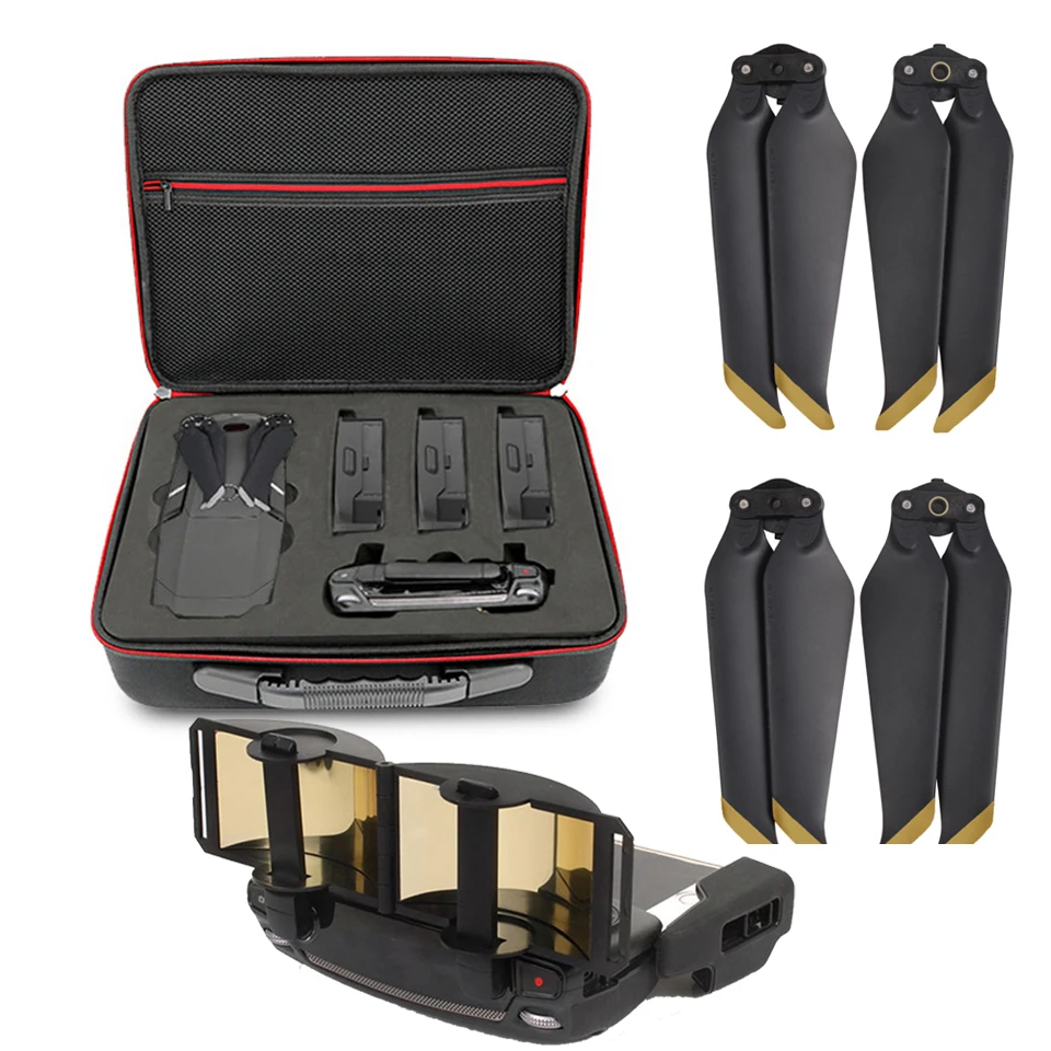

DJI Mavic 2 Accessories Set Travel Backpack Carrying Case+Signal Booster+2 Pairs Low-Noise Propellers for DJI Mavic 2 Pro/Zoom