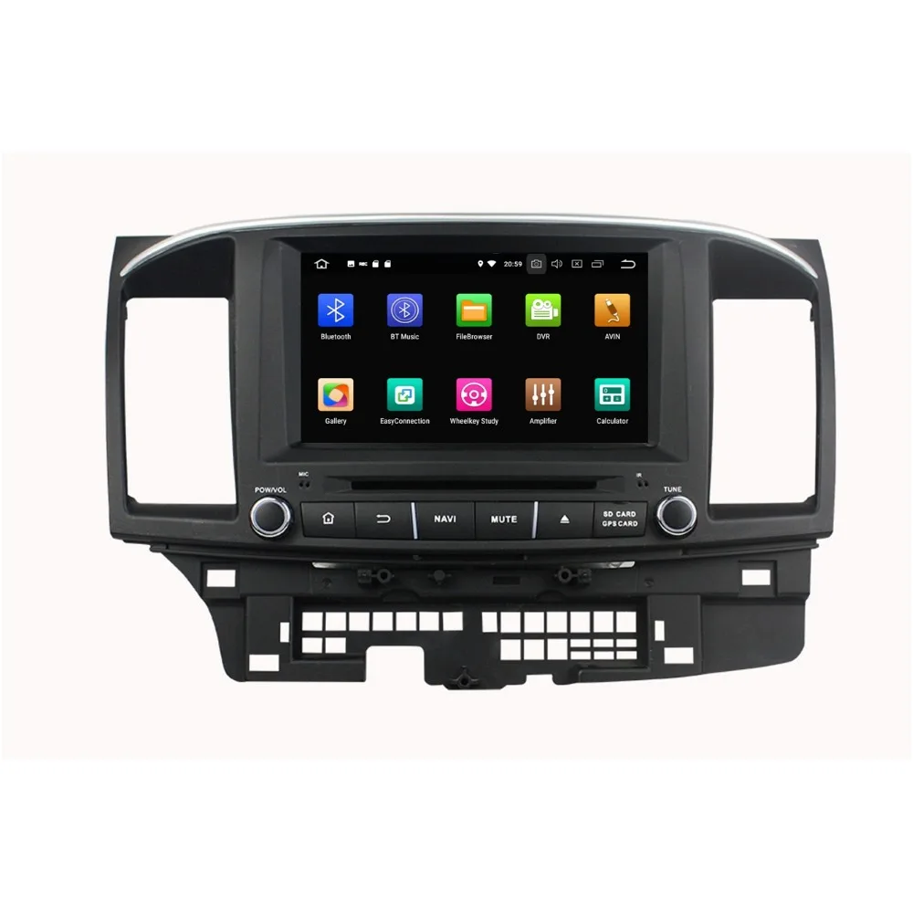 Top Android 8.0 Octa Core 2 din 8" Car Radio DVD Player for Mitsubishi Lancer 2006-2015 Car Stereo GPS Navigation WiFi Mirror-link 2