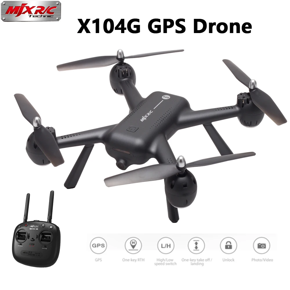 

MJX X104G GPS RC Drone With 5G WIFI FPV HD Camera Hollow cup Motor RC Quadcopter VS MJX B5W F11 RC Helicopter GPS RC Drone