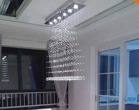 Low Price Modern 3/5/6 Heads LED Crystal Hanging Square Ceiling Lights Fixture Rain Drop Curtain Chandelier Ceiling Lamp Lustres De Teto Low Price Modern 3/5/6 Heads LED Crystal Hanging Square Ceiling Lights Fixture Rain Drop Curtain Chandelier Ceiling Lamp Lustres De Teto