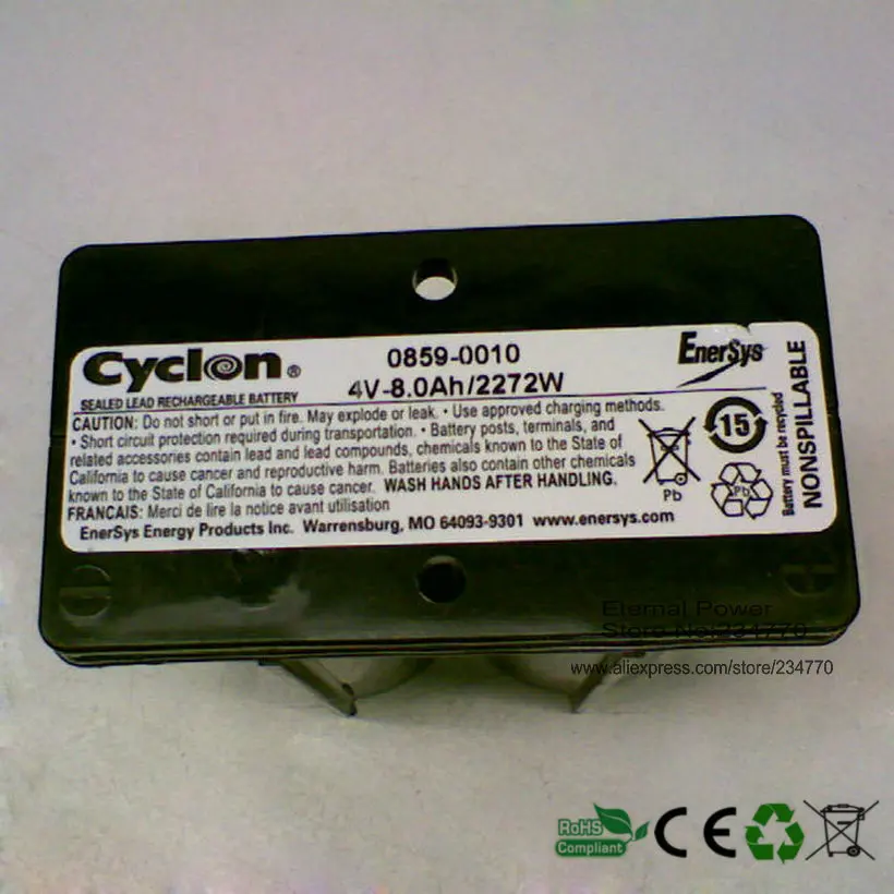 Аккумулятор hawker Cyclon 0859 0010 4 в 8 Ач свинцово кислотная аккумуляторная