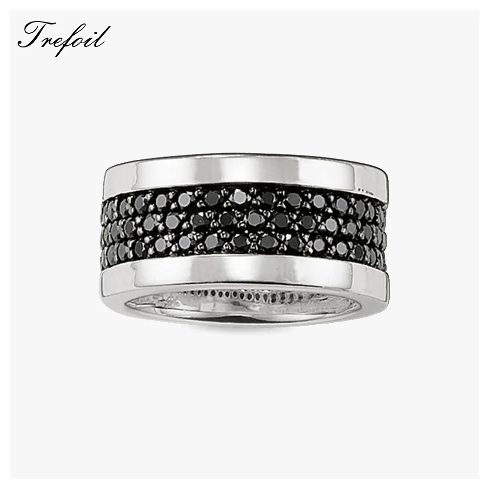 Черный CZ длинные змея обручальные кольца, 925 пробы серебро Модные украшения в богемном стиле Вечерние подарок для Для женщин девушки