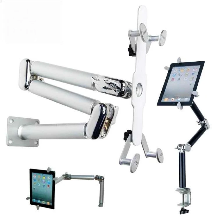 New Foldable Holder For iPad 4 air mini/Tablet PC 7" 8" 10.1" Metal Multi-functional Bracket Mount Stand Car/Bed/Table desk