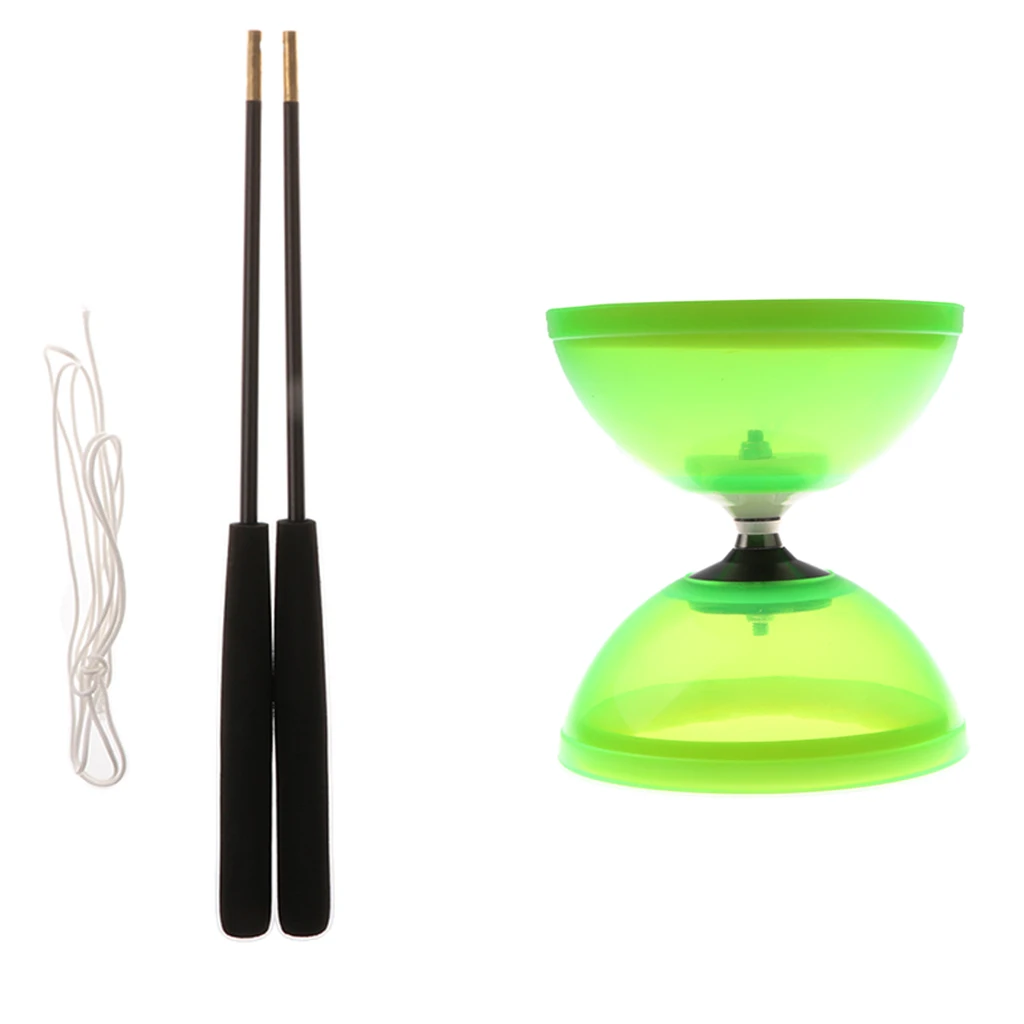 High Performance Diabolo Professional Chinese Yoyo with Handsticks Strings Juggling Triple Bearing Diabolo