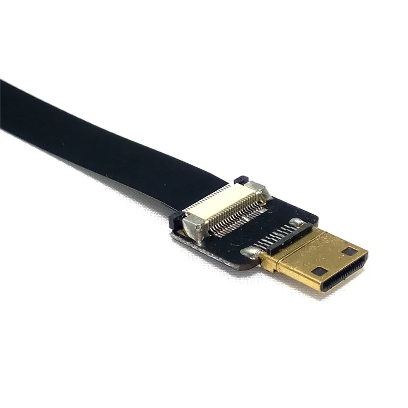 90 Degree FPV Micro HDMI Male to Mini HDMI FPC Flexible Flat Cable fpv Flat Cable for GOPRO Multicopter Aerial Photography
