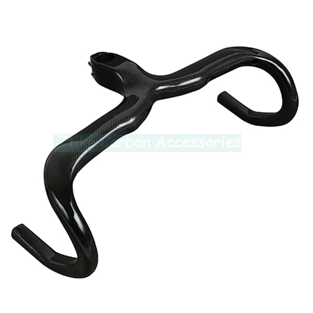 carbon road bicycle handlebar integrated with stem new top carbon fiber road bar carbon road handlebar