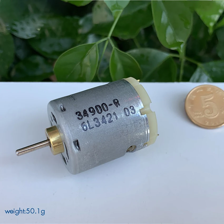 

365-1885 DC Micro Motor DC 6.0V-24V 6000-25800 rpm Small Carbon Brush Motor for Hair Dryer Hot Air Gun Shaft Dia 2.3mm