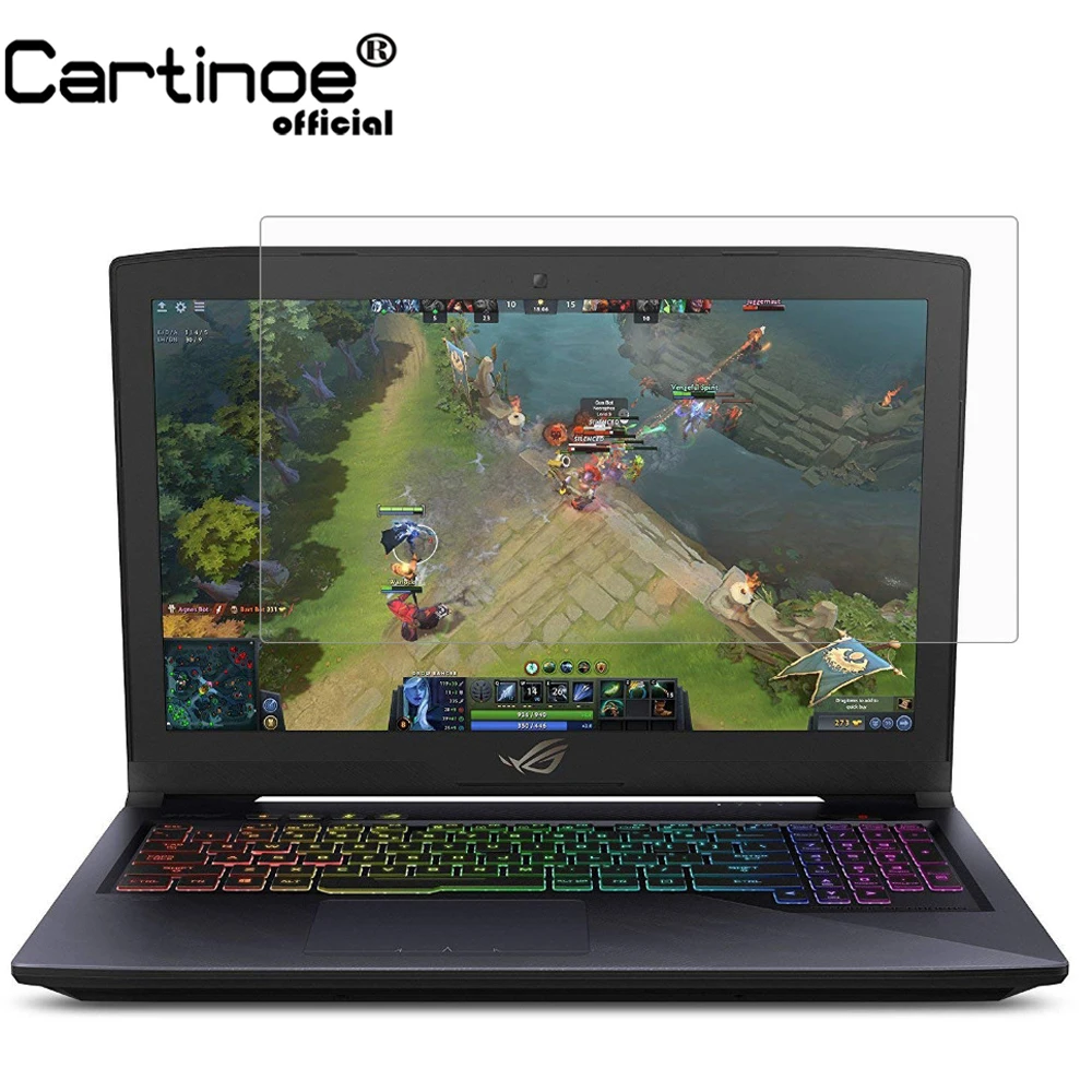Cartinoe Universal Hd Crystal Clear Lcd Guard Film Laptop Screen Protector For Asus Rog Gl503vm/ Strix 15.6 Inch Notebook 2pcs |