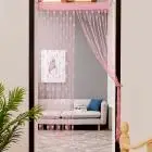 Любовь Сердце струнная занавеска для окна или двери разделитель отвесная занавеска балдахин для гостиной спальни 50x200 см - Цвет: pink