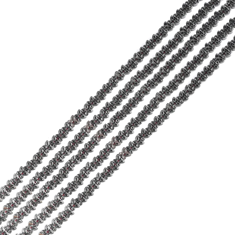 

AAA 126Pcs Black Hematite beads 3*4mm Butterfly shape beads Natural Stone for DIY Jewelry bracelet necklace Making Accessories