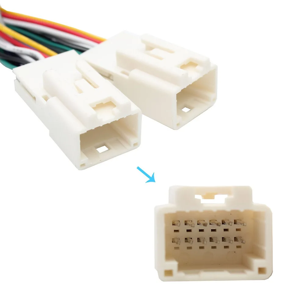 Car Accessories Cable Moonet Car Navigation Retention Y Cable Harness for Toyota 6+6 Connector 03-14 Toyota Camry Corolla Highlander RAV4 Yaris