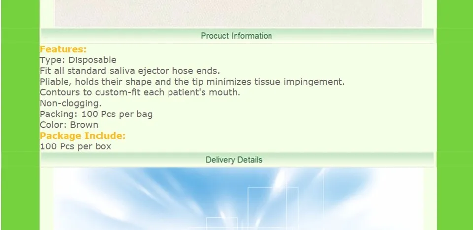 Dental Saliva Ejector  0000010