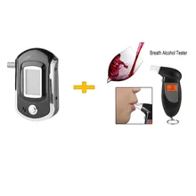 2 Профессиональный ЖК-дисплей тестер алкоголя цифровой алкотестер Высокая чувствительность алкотестер