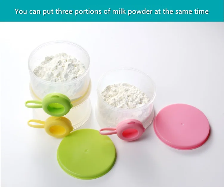 Портативный для малышей питание молоко порошок& Еда бутылки контейнера 3 Слои ящик с отделениями для контейнер для таблеток дорожная сумка для хранения