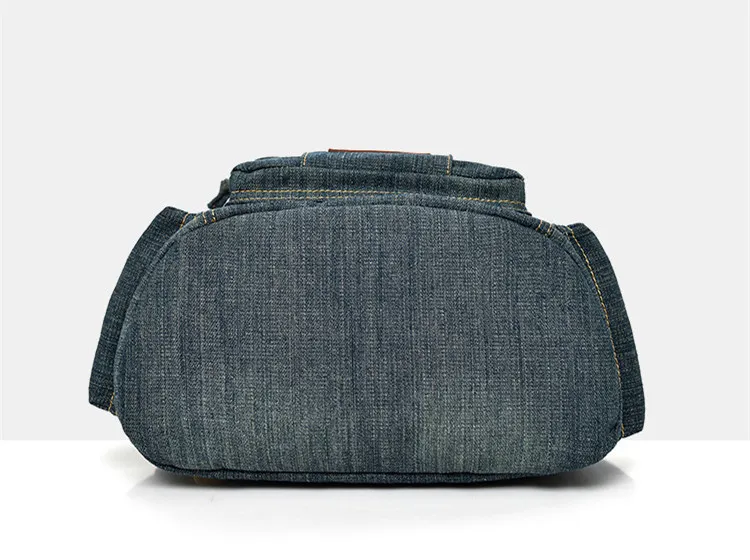 Micom Vintage Denim Backpack Women Mens Backpacks for Travelling School Bags For Teenagers Girls Large Capacity Drawstring Belts (21)