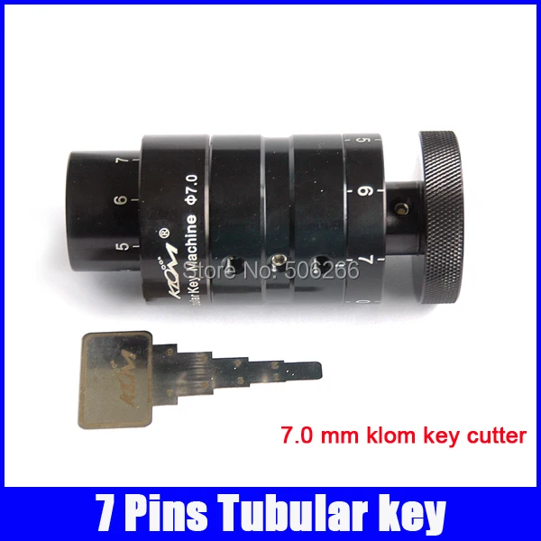 

7.0 mm 7 pins tubular klom key cutter machine professiona locksmith supplies free shipping