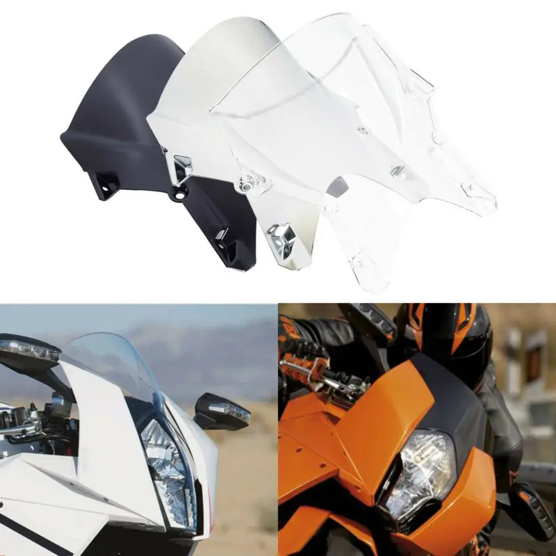

Motorcycle Dual Bubble Windshields Windscreen For KTM RC8 RC 8 2008-2015 2012 2013