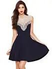 Save 2.11 on summer casual dress tropical vestidos femininos 2016 New Women Lace dresses vestido size plus