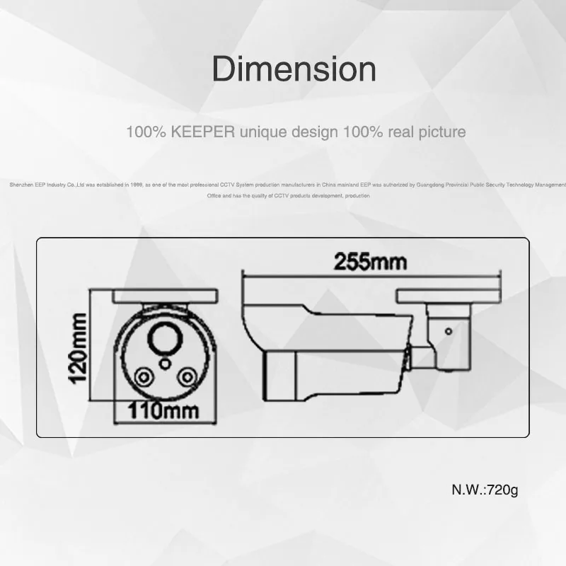 Keeper AHD 2.0MP 1080P SONY IMX323 FHD наружная водонепроницаемый Безопасность видеонаблюдение пуля камера видеонаблюдения вместе с Варифокальный объектив