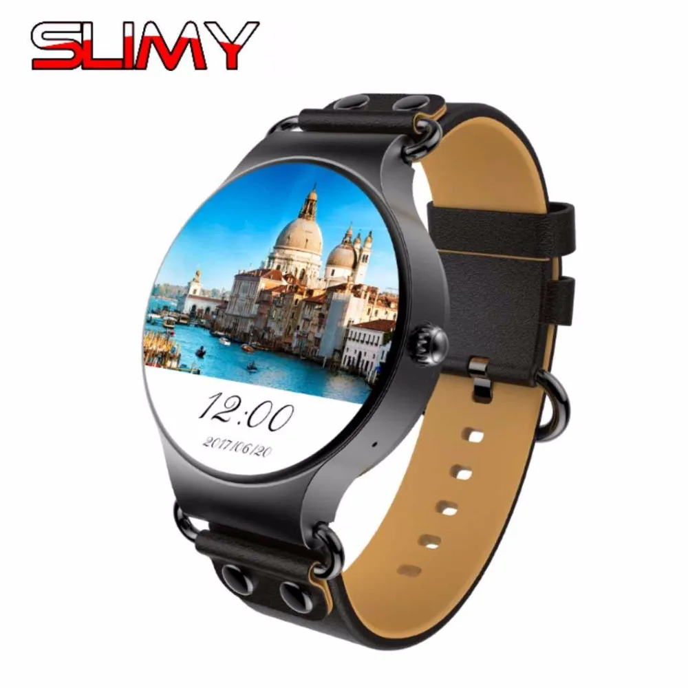 

Slimy KW98 Bluetooth Smart Watch Android 5.1 RAM 512MB ROM 8GB Smartwatch GPS WiFi Nano SIM Card 3G Relogio Men Women Wristwatch