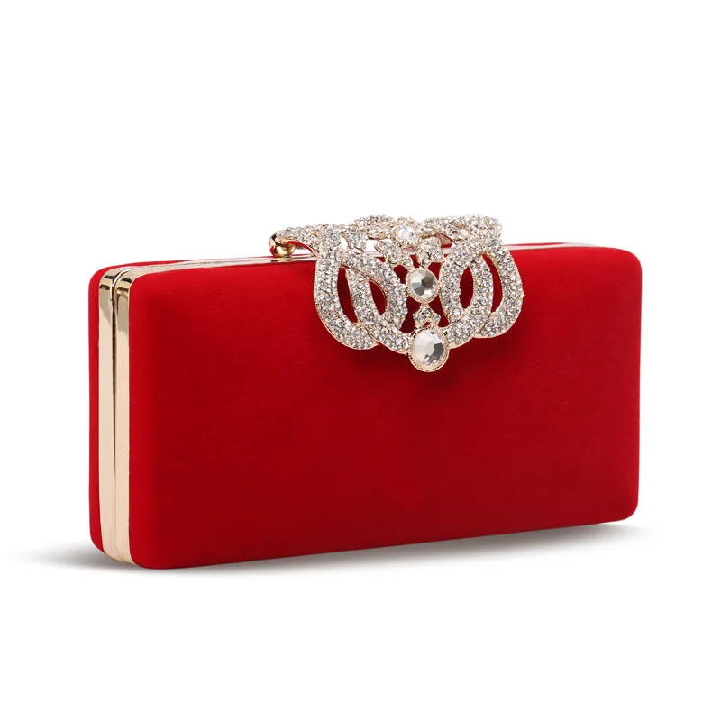red and black clutch