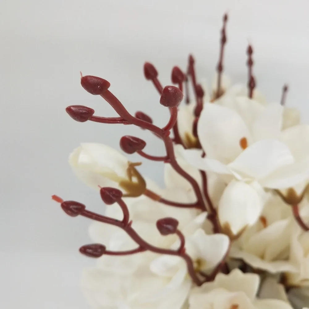 Simulation Silk Magnolia Orchid Flower Artificial Flowers For Home Party Wedding Bouquet Simple Style Big Size Orchid JH76 (3)