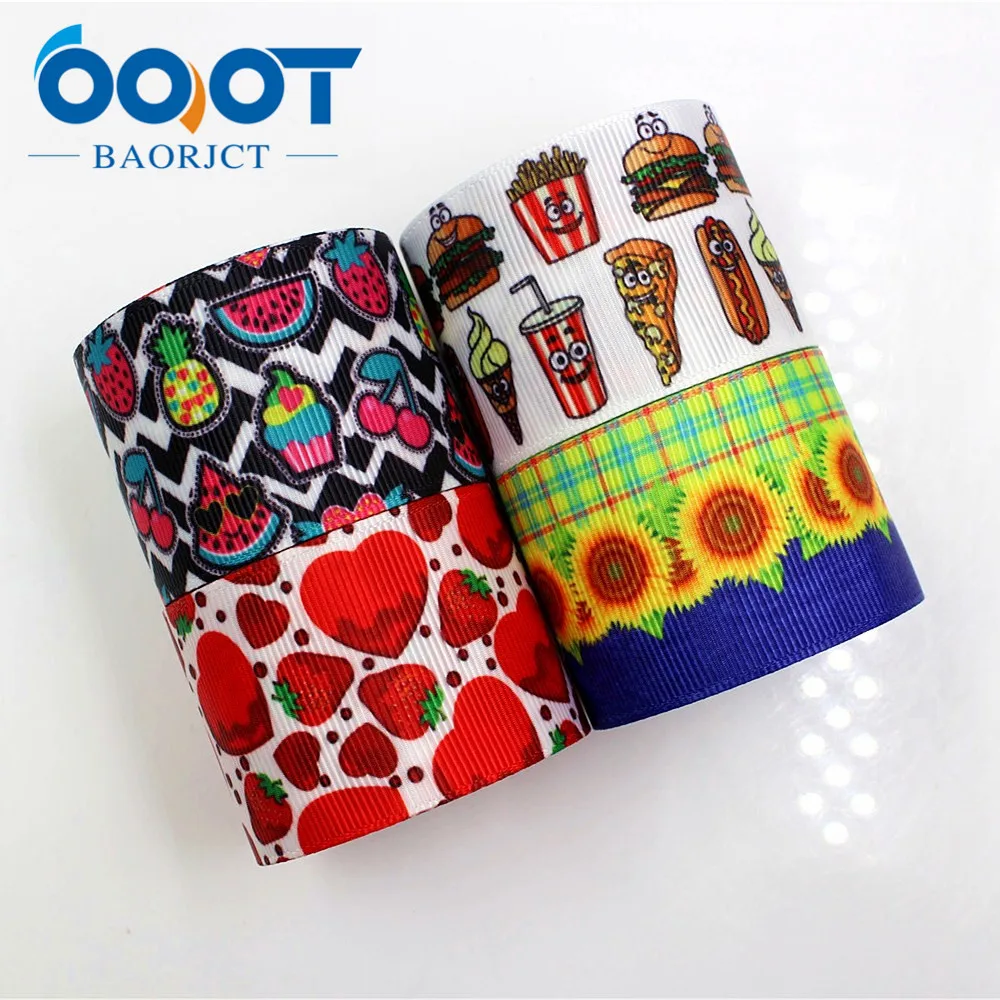 Мультяшные ленты OOOT BAORJCT 182071 38 мм 10 ярдов Термотрансферная печатная корсажная