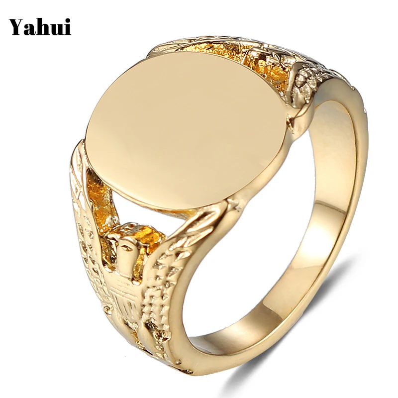 

YaHui stainless steel skull rings golden ring high quality female for girls male biker jewelry accessories gifts for men