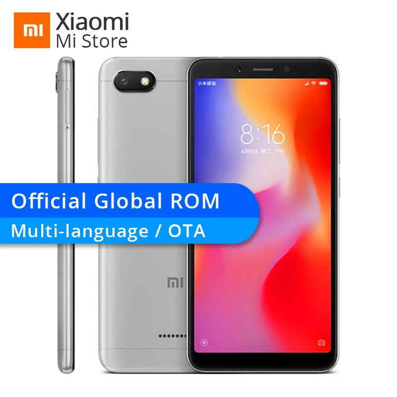 Xiaomi Redmi 6A 6 2 GB Оперативная память 16 Гб Встроенная Helio A22 мобильного телефона оты 13 0