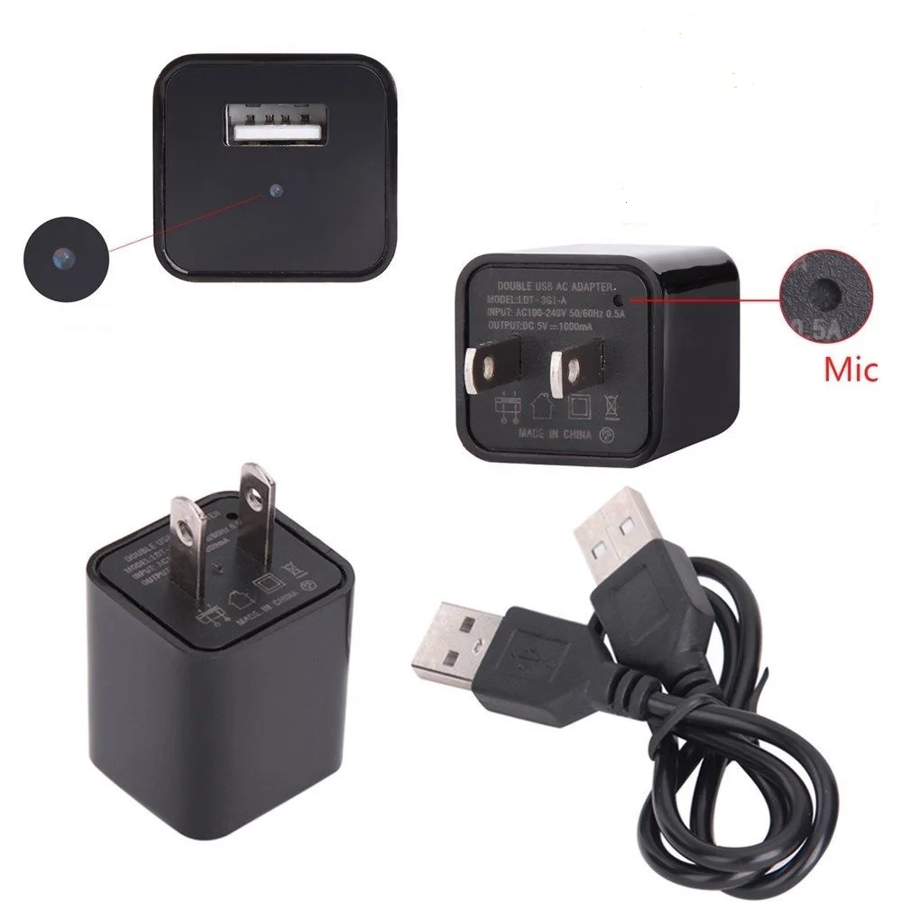

HD 1080P USB Charger Mini Cam Camera Video USB DVR Recording