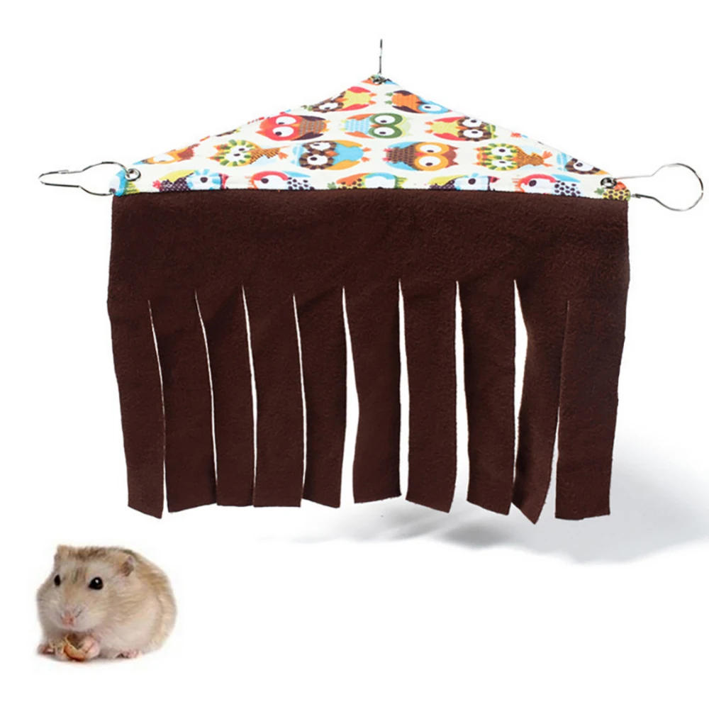  Small Pet's Tent Hideout Hideaway Hammock Hanging Bed Tassel Curtain Corner Nest Rest For Hedgehog 